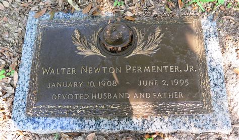 Walter Newton Permenter Jr Memorial Find A Grave