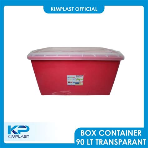 Jual Kimplast Box Container Liter Deluxe Transparant Box Dengan