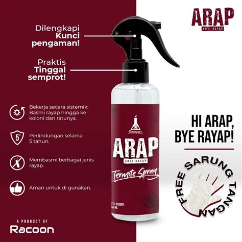 Jual Arap Obat Anti Rayap Spray Obat Racun Pembasmi Pembunuh Rayap