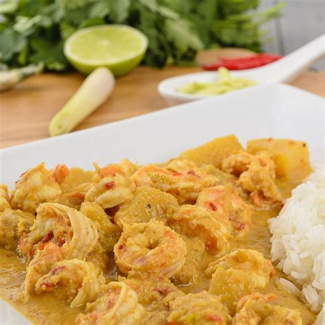 Recette Crevettes Au Curry Et Lait De Coco