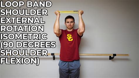 Loop Band Shoulder External Rotation Isometric 90 Degrees Shoulder