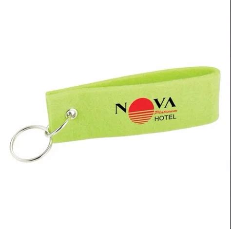 Custom Wool Felt Key Ringeco Friendly Wool Felt Key Chain For
