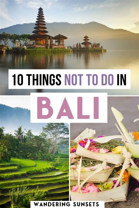 10 Things You Should Know Before Traveling To Bali Wandering Sunsets