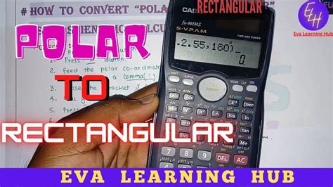 Polar To Rectangular Conversation Calculator Fx 991ms YouTube