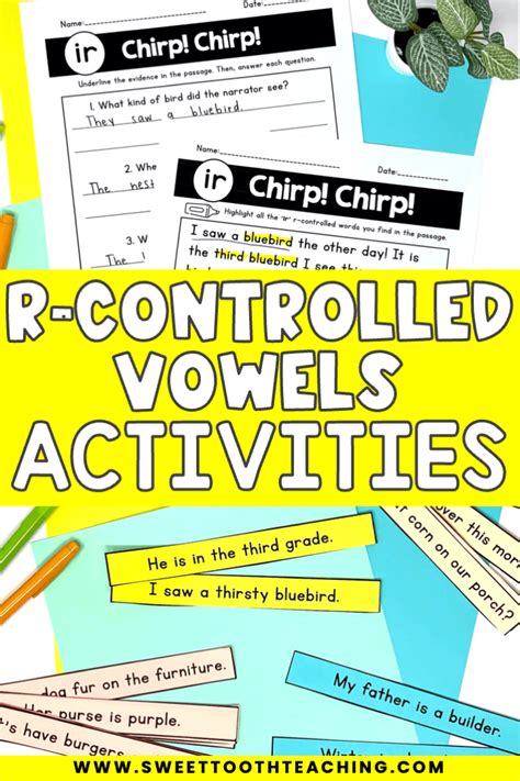 R Controlled Vowels Activities Artofit
