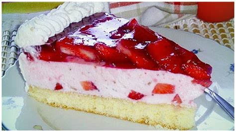 Erdbeer Quark Torte Ohne Gelatine Himbeer Quark Sahne Torte Rezept