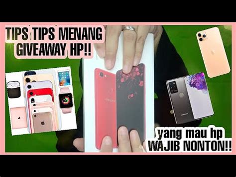 CARA MENANG GIVEAWAY HP YouTube