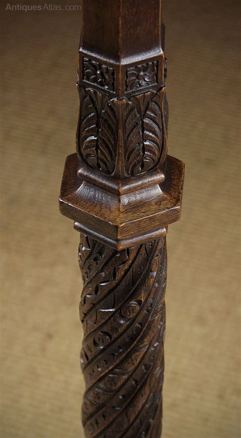 Antiques Atlas Th C Style Carved Oak Standard Lamp C