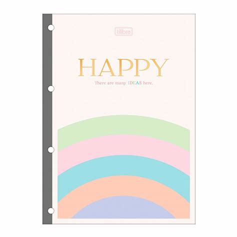 Refil Tiliflex Para Caderno Argolado Universit Rio Happy G Tilibra