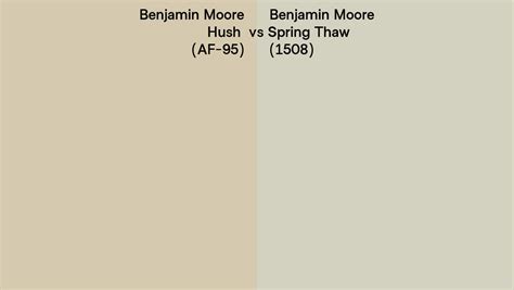 Benjamin Moore Hush Vs Spring Thaw Side By Side Comparison