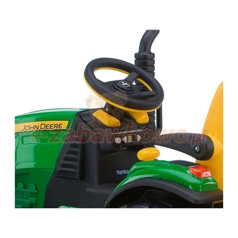 PEG PEREGO TRAKTOR NA AKUMLATOR Z PRZYCZEPĄ JOHN DEERE GROUND FORCE 12V