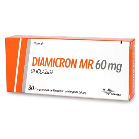 Diamicron MR 60mg 30 Comprimidos de Liberación Prolongada Farmacia