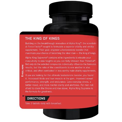 Force Factor Alpha King Supreme Testosterone Booster, 45 CT | Pick Up
