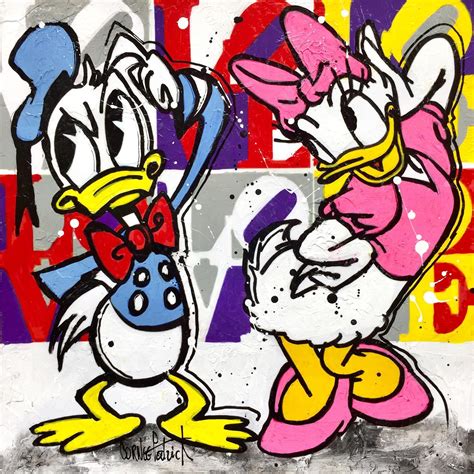 Peinture Daisy And Donald Love Forever Par Corn E Patrick Carr D