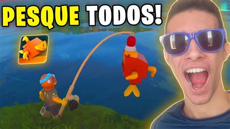 Como Pescar Todos Os Peixes Do Lego Fortnite Legonite Youtube