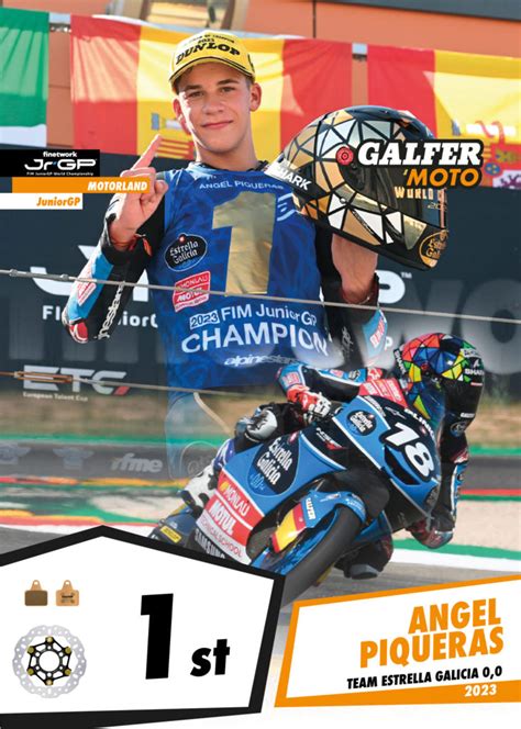 ANGEL PIQUERAS NEW JUNIOR GP WORLD CHAMPION 2023 Galfer Moto