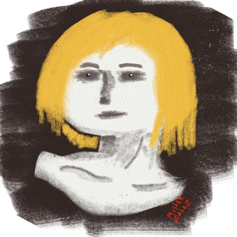 Random Blonde Doodle R Outsiderart
