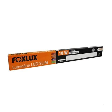 Lumin Ria Led Slim W K Bivolt Foxlux Brama Materiais