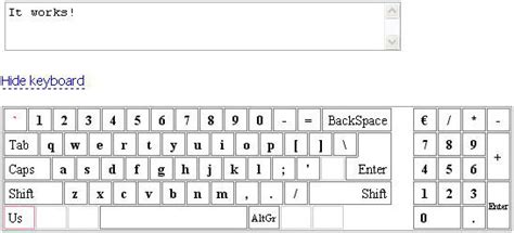 Javascript Virtual Keyboard Codeproject