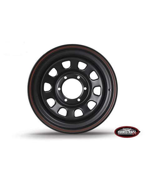 Cerchio 16x8 ET 25 Daytona Nero Per Toyota