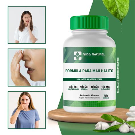 Pastilhas Para O Mau Halito - Fórmula para Mau Hálito 120 Cápsulas Composto Para Halitose | Shopee Brasil