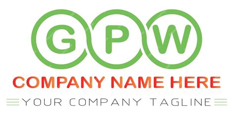 Premium Vector Gpw Letter Logo Design