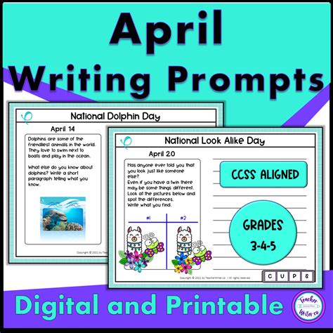 April Writing Prompts For Spring With National Days Made By Teachers