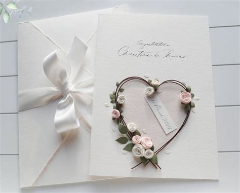 Personalised Boxed Wedding Card Congratulations Card For