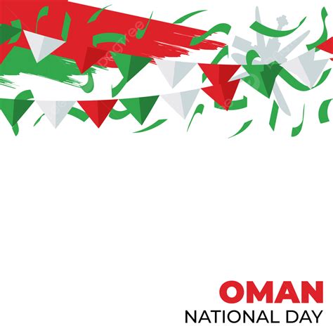 Oman National Day Vector Hd Png Images Oman National Day With Pennants