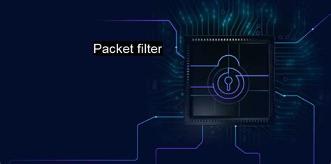 What is Packet filter? Utilizing Packet Filtering for Cybersecurity