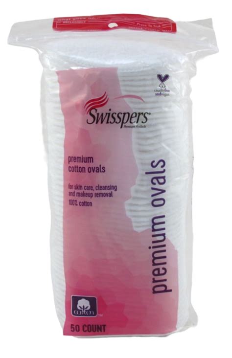 Amazon Swisspers Cotton Ovals Premium 50 Count 100 Cotton Pack