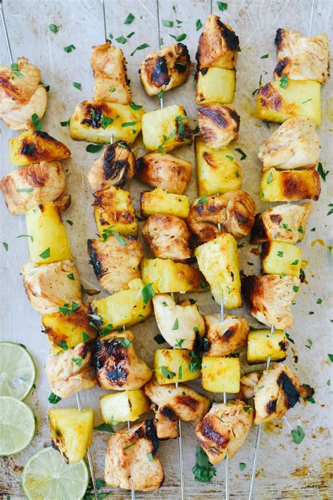 Chili Lime Pineapple Chicken Skewers Your Homebased Mom