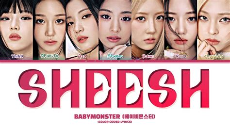 Babymonster Sheesh Color Coded Lyrics Eng Rom Han Youtube