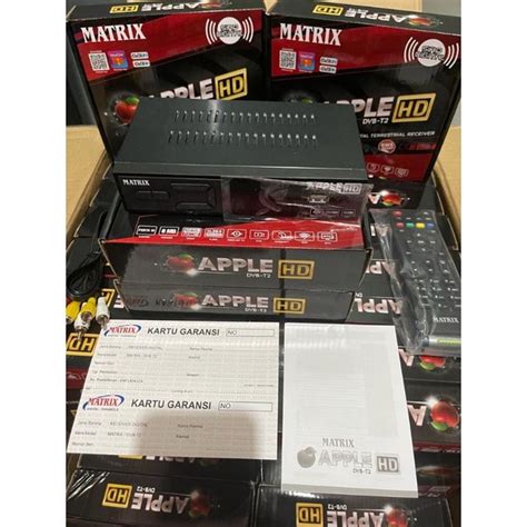 Jual STB Matrix Apple HD Merah DVB T2 Set Top Box TV Digital Resmi 2