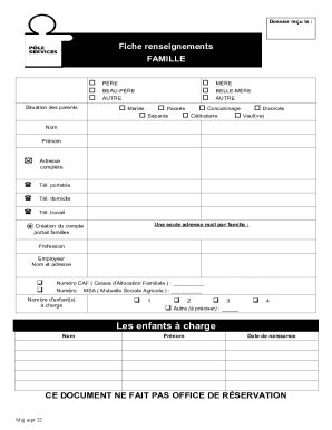 Fillable Online Les Enfants Charge Fax Email Print Pdffiller