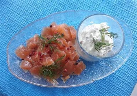 Saumon Gravlax Chantilly Au Baies Roses Et Aneth De Alexis Leroux