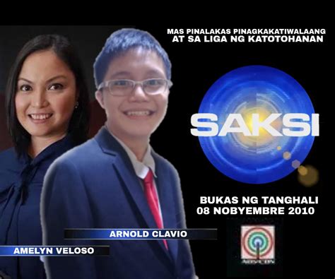 Saksi Bukas Ng Tanghali November 8 2010 Abs Cbn By Carmeladeasis On