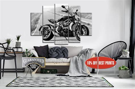 Motorbike Large Print Motorbike Wall Art Bike Art Canvas Etsy