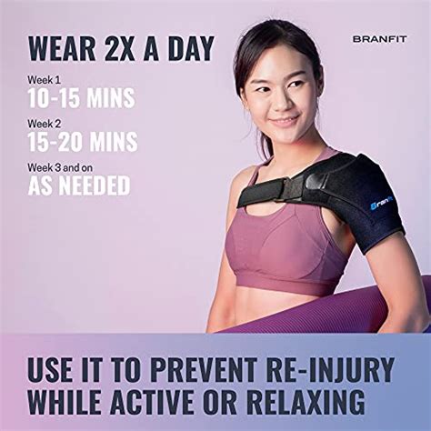 Recovery Shoulder Brace And Arm Sling For Men And Women By Branfit Shoulder Compression For