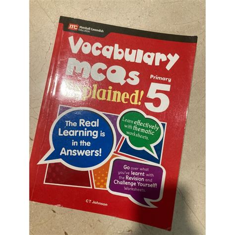 Primary Vocabulary Mcq Explained Assessment Book English Hobbies