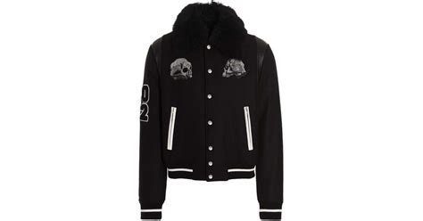 Amiri Varsity Wes Lang Skull Jacket In Black For Men Lyst