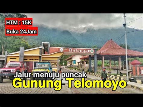 Jalan Menuju Wisata Puncak Gunung Telomoyo Desa Dalangan Pandegan