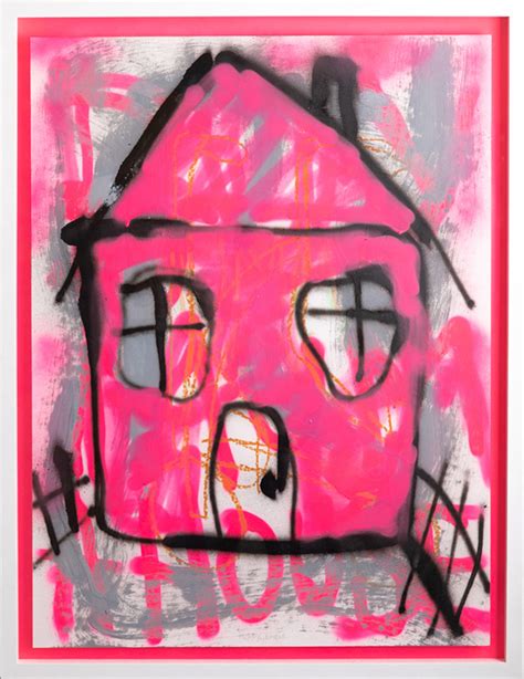 Thomas Langley | Grand Designs | 2019 | Spray paint, oil on screen print on paper | 76x56cm ...