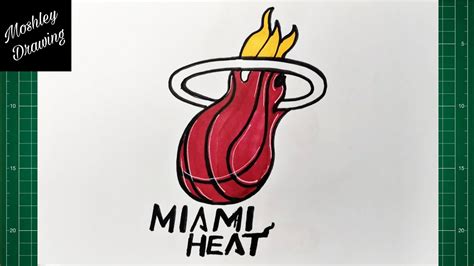 How To Draw Miami Heat Logo Youtube