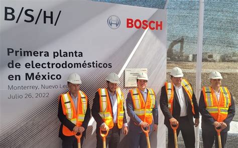 Bosch inicia construcción de su planta de electrodomésticos en Monterrey