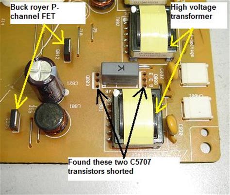 benq t705 lcd monitor repair