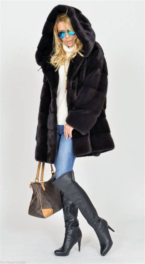 Mink Furs Exclusive Royal Saga Mink Fur Coat Furs Outlet Fur