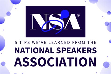 5 Tips We Ve Learned From The National Speakers Association