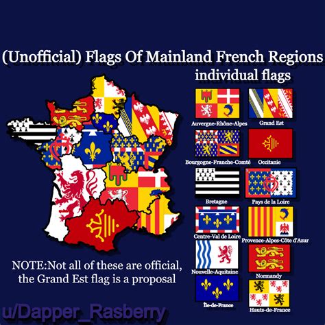 Flags Of Mainland French Regions Vexillology