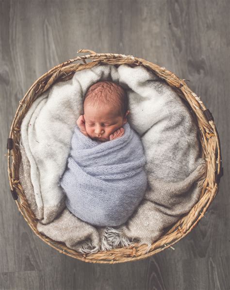 Newborn in Basket | Baby pictures newborn, Baby boy newborn pictures ...